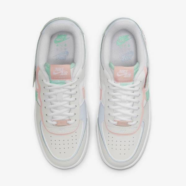 Nike Air Force 1 Shadow Sneakers Dames Wit Mintgroen Grijs | NK650JQM