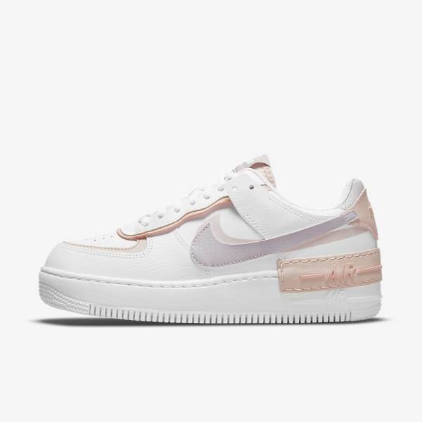 Nike Air Force 1 Shadow Sneakers Dames Wit Roze Roze Grijs | NK781HVK