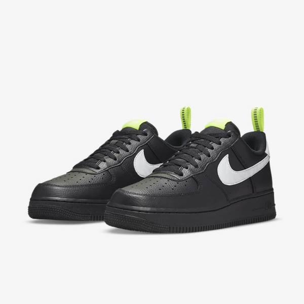 Nike Air Force 1 Sneakers Heren Zwart Zilver Wit | NK172VRK