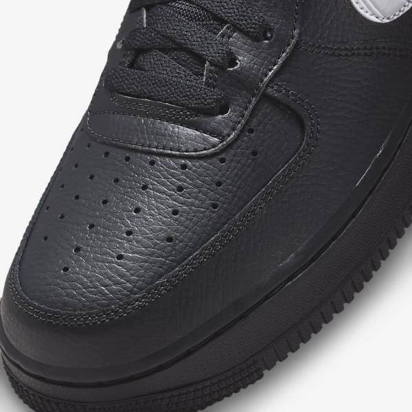 Nike Air Force 1 Sneakers Heren Zwart Zilver Wit | NK172VRK