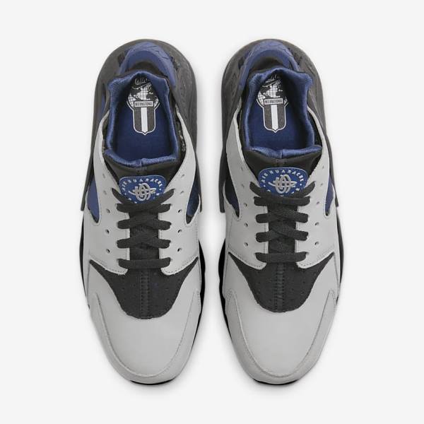 Nike Air Huarache LE Sneakers Heren Grijs Zwart Donkerblauw | NK629YEM