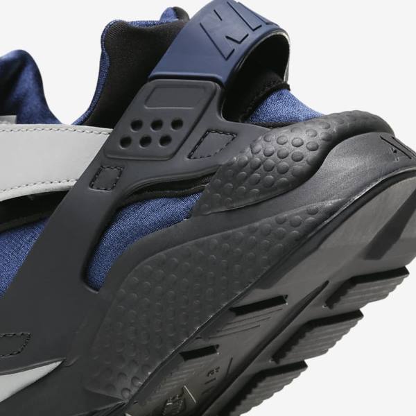 Nike Air Huarache LE Sneakers Heren Grijs Zwart Donkerblauw | NK629YEM