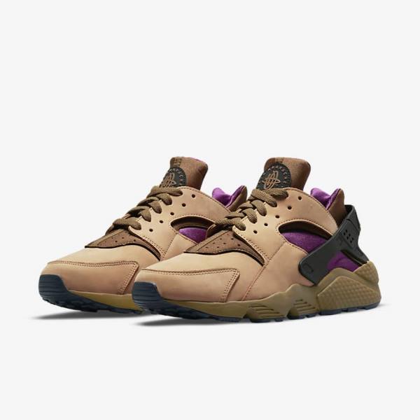 Nike Air Huarache LE Sneakers Heren Zwart Bruin | NK705LRJ