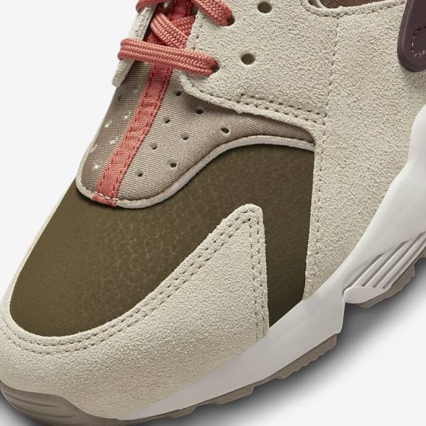 Nike Air Huarache SP Sneakers Dames Khaki Bordeaux | NK893GCX