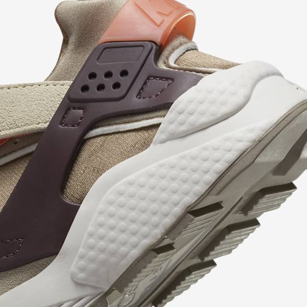 Nike Air Huarache SP Sneakers Dames Khaki Bordeaux | NK893GCX