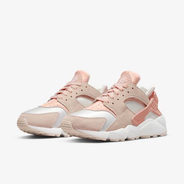 Nike Air Huarache Sneakers Dames Wit Khaki Grijs Licht | NK145XPJ