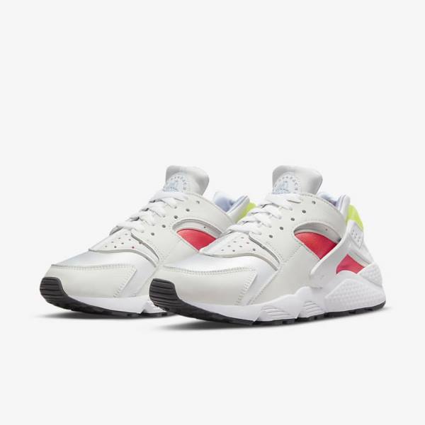 Nike Air Huarache Sneakers Dames Wit Lichtrood Zwart | NK056KGB