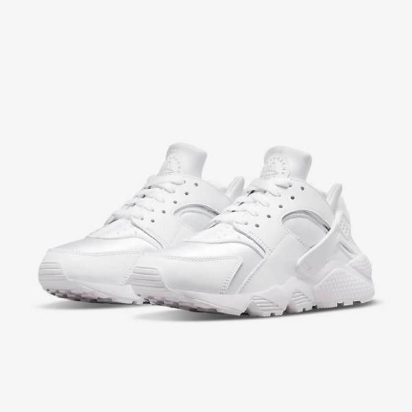 Nike Air Huarache Sneakers Dames Wit Platina | NK842ZWP