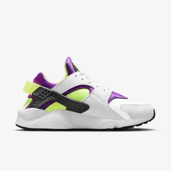 Nike Air Huarache Sneakers Dames Wit Zwart Geel | NK926CTR