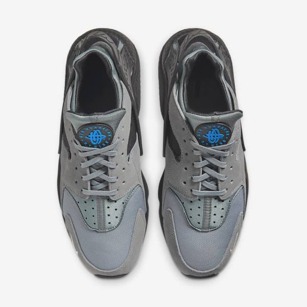 Nike Air Huarache Sneakers Heren Grijs Lichtblauw Zwart Metal Zilver | NK194UVR