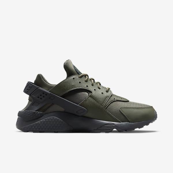 Nike Air Huarache Sneakers Heren Khaki Zwart Goud Khaki | NK248HJA