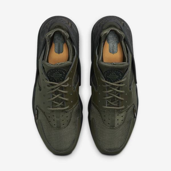 Nike Air Huarache Sneakers Heren Khaki Zwart Goud Khaki | NK248HJA