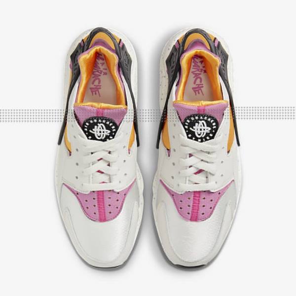 Nike Air Huarache Sneakers Heren Lichtbeige Goud Zwart Roze | NK870HVB