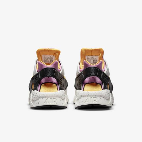 Nike Air Huarache Sneakers Heren Lichtbeige Goud Zwart Roze | NK870HVB