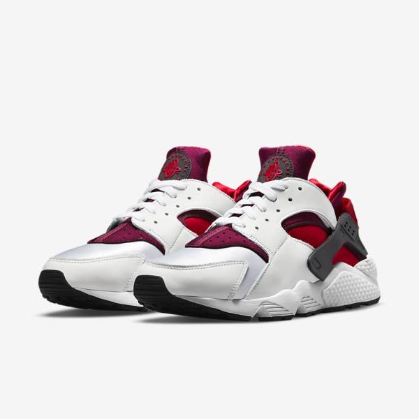 Nike Air Huarache Sneakers Heren Wit Rood Zwart Rood | NK831STR