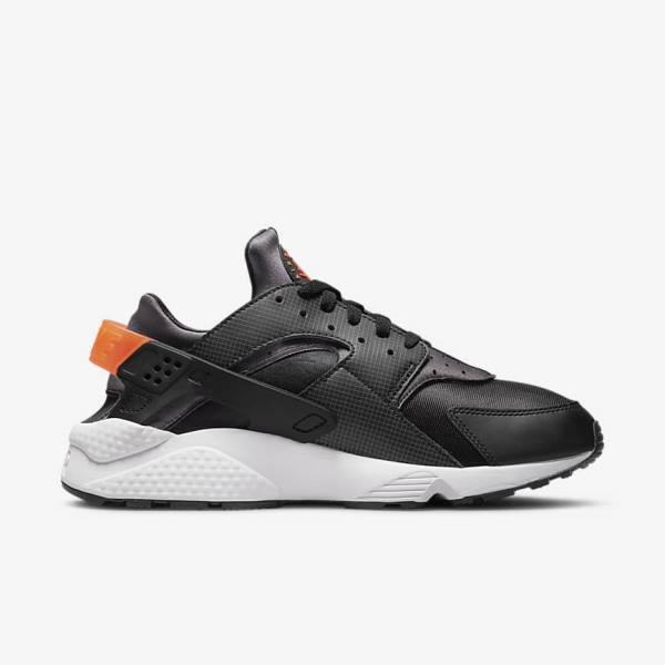 Nike Air Huarache Sneakers Heren Zwart Oranje Grijs Wit | NK027VJI