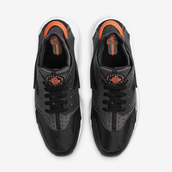 Nike Air Huarache Sneakers Heren Zwart Oranje Grijs Wit | NK027VJI