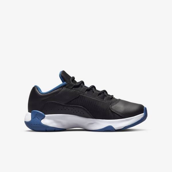 Nike Air Jordan 11 CMFT Low Older Sneakers Kinderen Zwart Donkerblauw Wit | NK046DAE