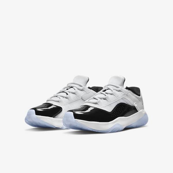 Nike Air Jordan 11 CMFT Low Older Sneakers Kinderen Wit Zwart | NK154VFX