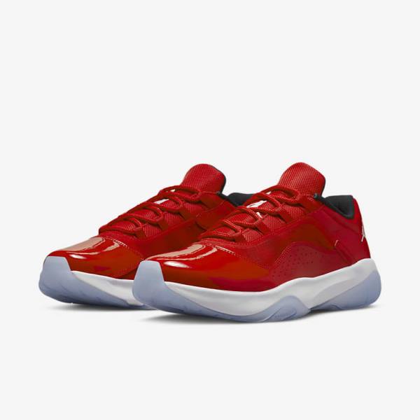 Nike Air Jordan 11 CMFT Low Sneakers Heren Rood Zwart Wit | NK736DGJ