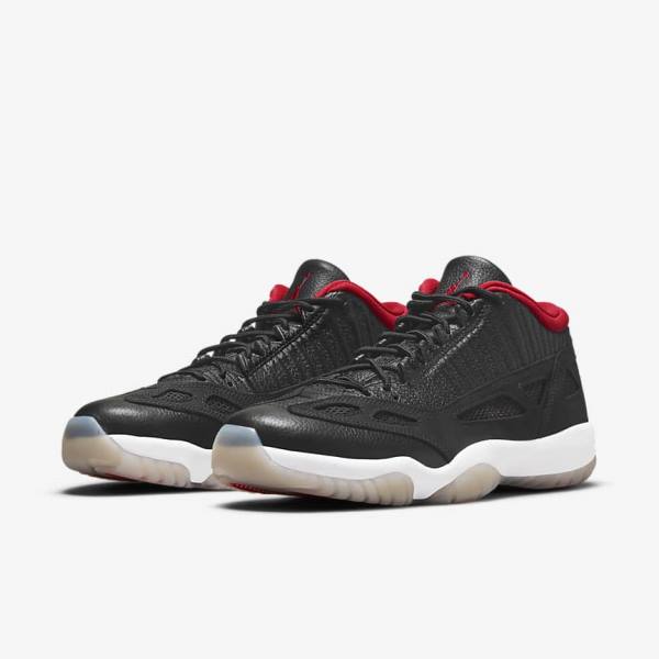 Nike Air Jordan 11 Retro Low IE Sneakers Heren Zwart Gekleurd Rood | NK375KMY