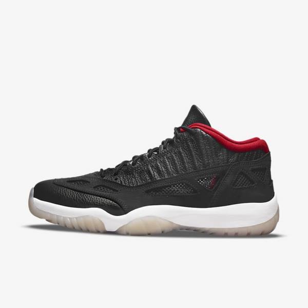 Nike Air Jordan 11 Retro Low IE Sneakers Heren Zwart Gekleurd Rood | NK375KMY