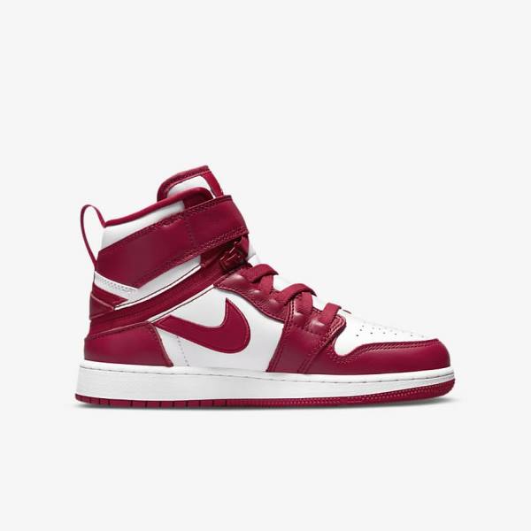 Nike Air Jordan 1 Hi FlyEase Older Sneakers Kinderen Rood Wit | NK469RIJ