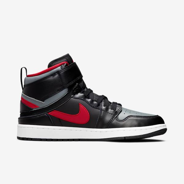 Nike Air Jordan 1 Hi FlyEase Sneakers Heren Zwart Grijs Wit Rood | NK420YND