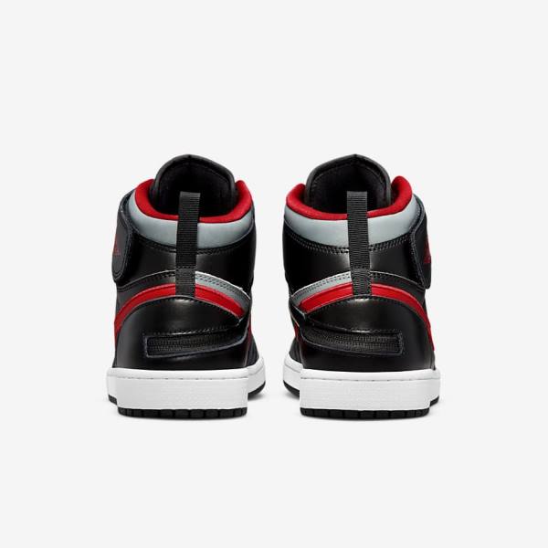 Nike Air Jordan 1 Hi FlyEase Sneakers Heren Zwart Grijs Wit Rood | NK420YND