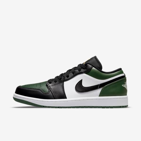 Nike Air Jordan 1 Low Jordan Schoenen Heren Groen Wit Zwart | NK179XPH