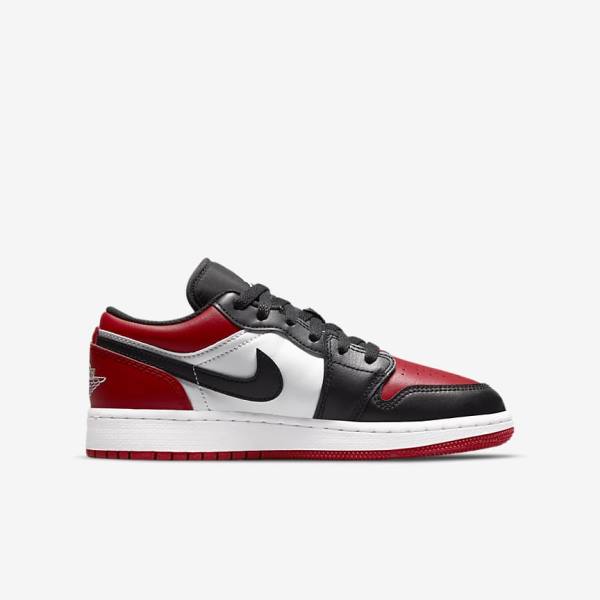 Nike Air Jordan 1 Low Older Sneakers Kinderen Rood Zwart Wit | NK250JNE