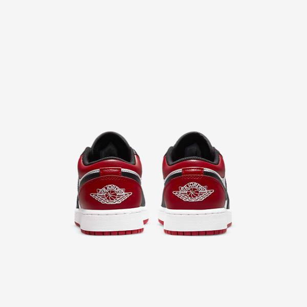 Nike Air Jordan 1 Low Older Sneakers Kinderen Rood Zwart Wit | NK250JNE