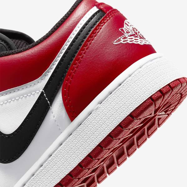 Nike Air Jordan 1 Low Older Sneakers Kinderen Rood Zwart Wit | NK250JNE