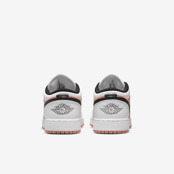 Nike Air Jordan 1 Low Older Sneakers Kinderen Wit Zwart | NK608WEC