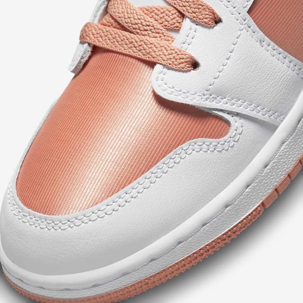 Nike Air Jordan 1 Low Older Sneakers Kinderen Wit Zwart | NK608WEC