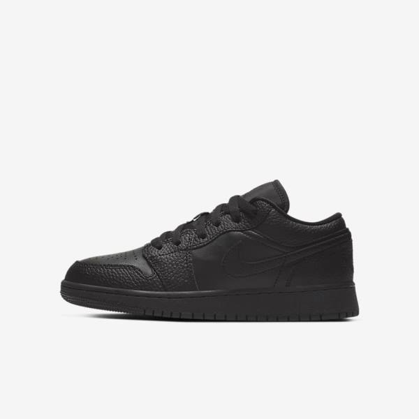 Nike Air Jordan 1 Low Older Sneakers Kinderen Zwart | NK827BTV