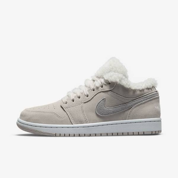 Nike Air Jordan 1 Low SE Jordan Schoenen Dames Grijs Grijs Wit | NK369HVR