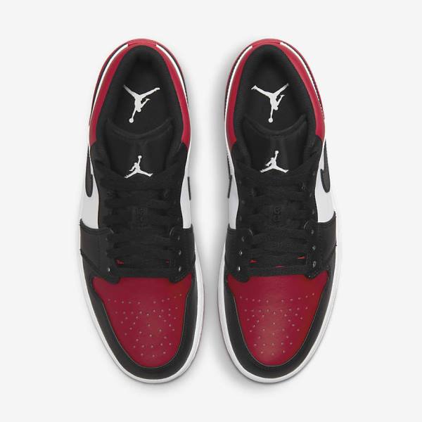 Nike Air Jordan 1 Low Sneakers Heren Rood Zwart Wit | NK567DSK