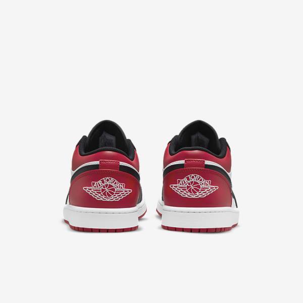 Nike Air Jordan 1 Low Sneakers Heren Rood Zwart Wit | NK567DSK