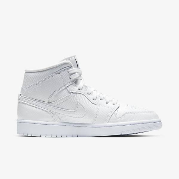 Nike Air Jordan 1 Mid Sneakers Dames Wit | NK589VRX