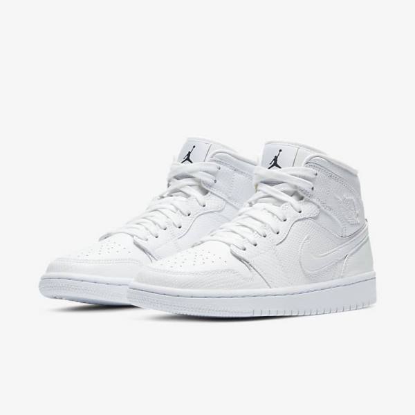 Nike Air Jordan 1 Mid Sneakers Dames Wit | NK589VRX