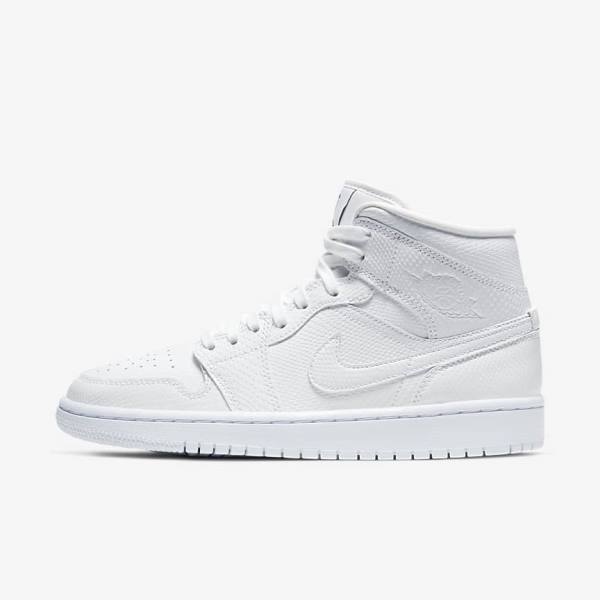 Nike Air Jordan 1 Mid Sneakers Dames Wit | NK589VRX