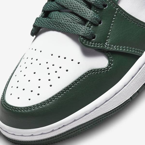 Nike Air Jordan 1 Mid Sneakers Heren Groen Wit | NK921CEG