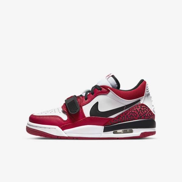 Nike Air Jordan Legacy 312 Low Older Basketbalschoenen Kinderen Wit Rood Zwart | NK065WNV