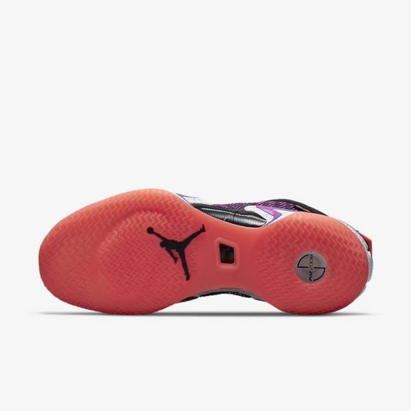 Nike Air Jordan XXXVI First Light Basketbalschoenen Heren Zwart Wit Lichtmango Paars | NK936RXV