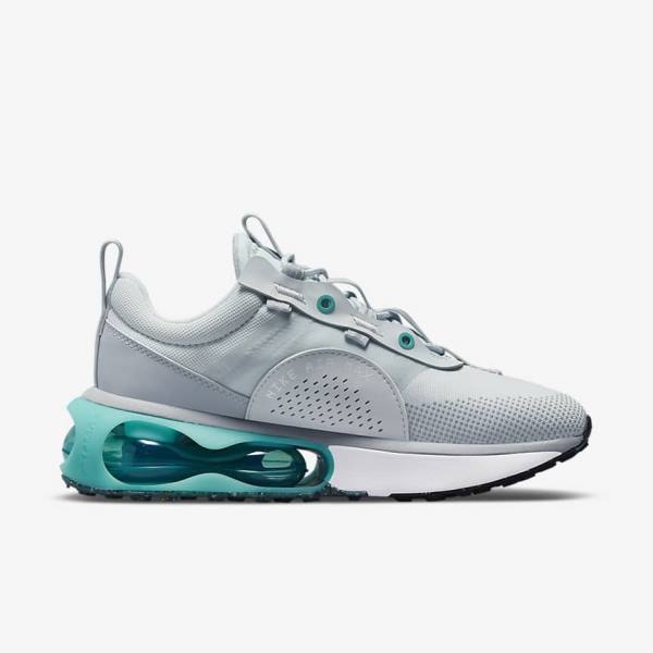 Nike Air Max 2021 Sneakers Dames Platina Turquoise Grijs Zwart | NK492SAW