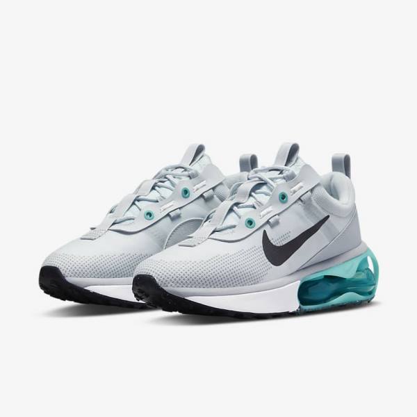 Nike Air Max 2021 Sneakers Dames Platina Turquoise Grijs Zwart | NK492SAW