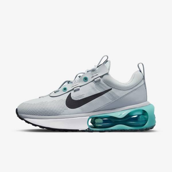 Nike Air Max 2021 Sneakers Dames Platina Turquoise Grijs Zwart | NK492SAW