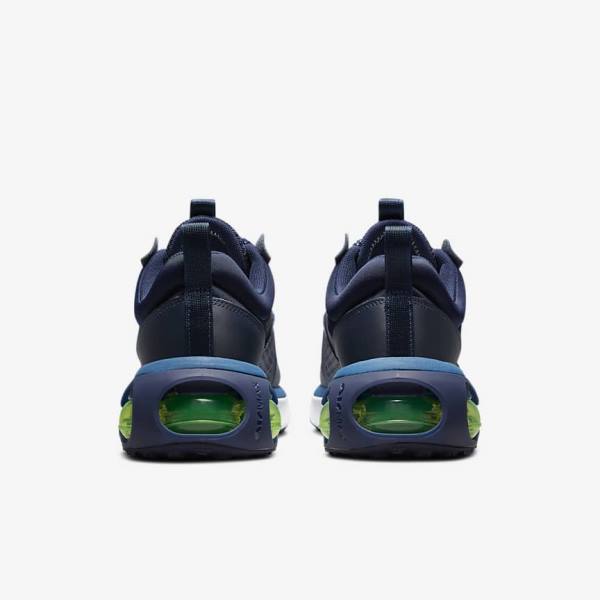 Nike Air Max 2021 Sneakers Heren Obsidian Lichtgroen Blauw Wit | NK189CUS