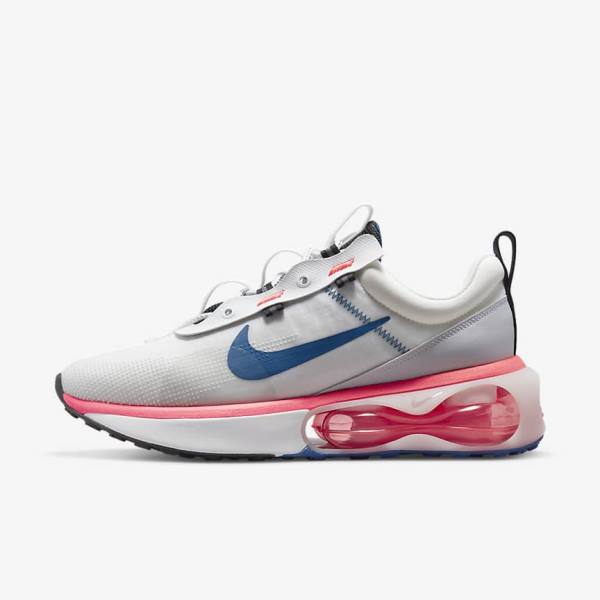 Nike Air Max 2021 Sneakers Heren Wit Rood Zwart Blauw | NK718KFC